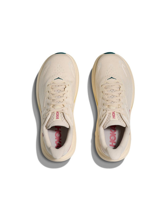 Buty do biegania damskie HOKA Clifton 10 kremowe
