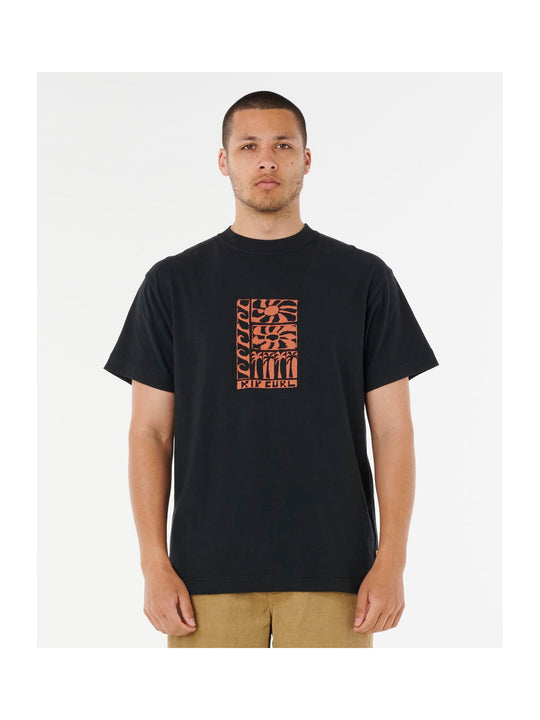 Koszulka RIP CURL AOTS TY WILLIAMS STACKED TEE czarna

