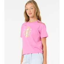 Koszulka RIP CURL Island Surf Crop-Girl różowy
