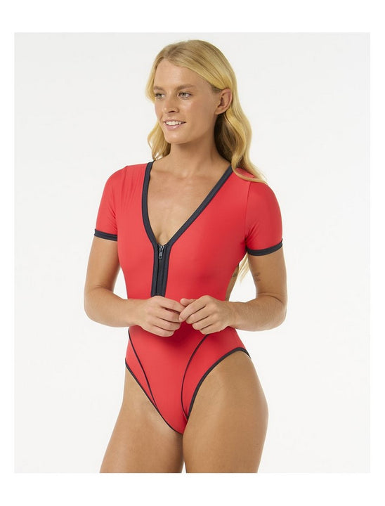 【MCNCHIPS】23SS★ Spinning Heart swimwear Kostium kąpielowy RIP CURL Bomba Ss Cheeky Surf Suit