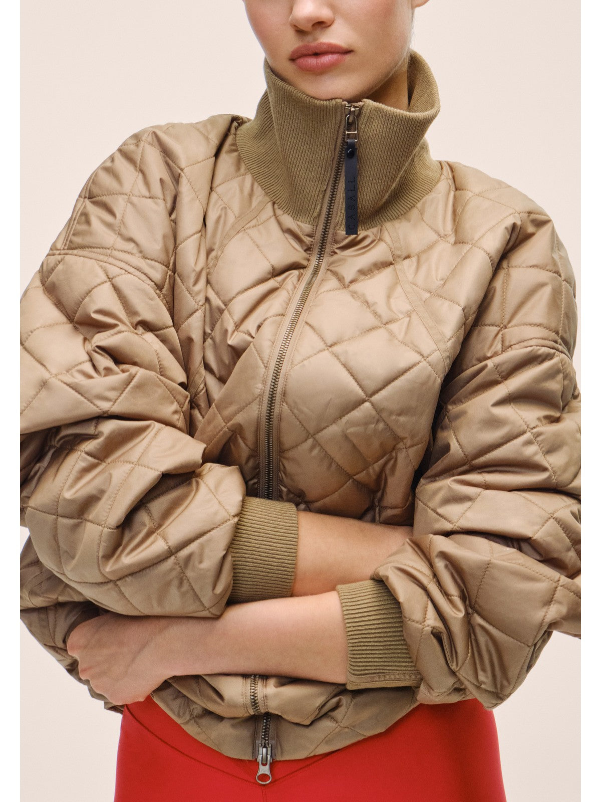 Kurtka damska CASALL Nordic Quilted Jacket kolor brązowy