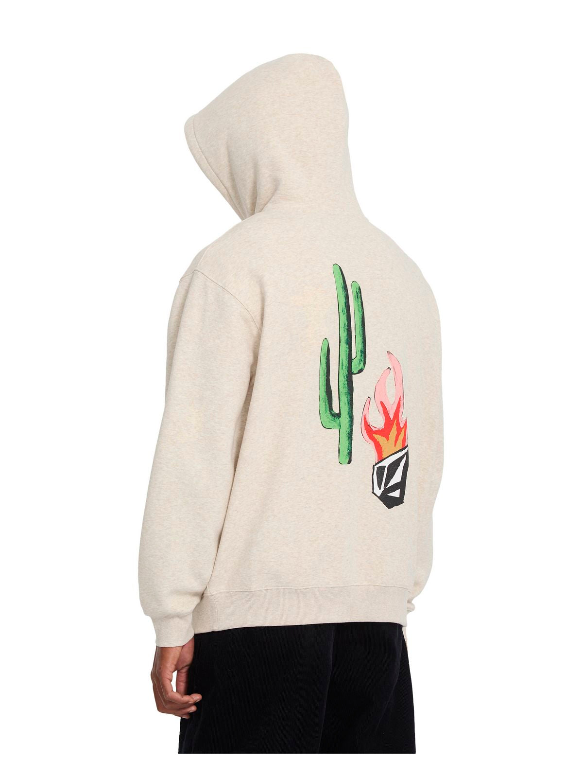 Bluza z kapturem VOLCOM Fa Mickey Mason Po biały