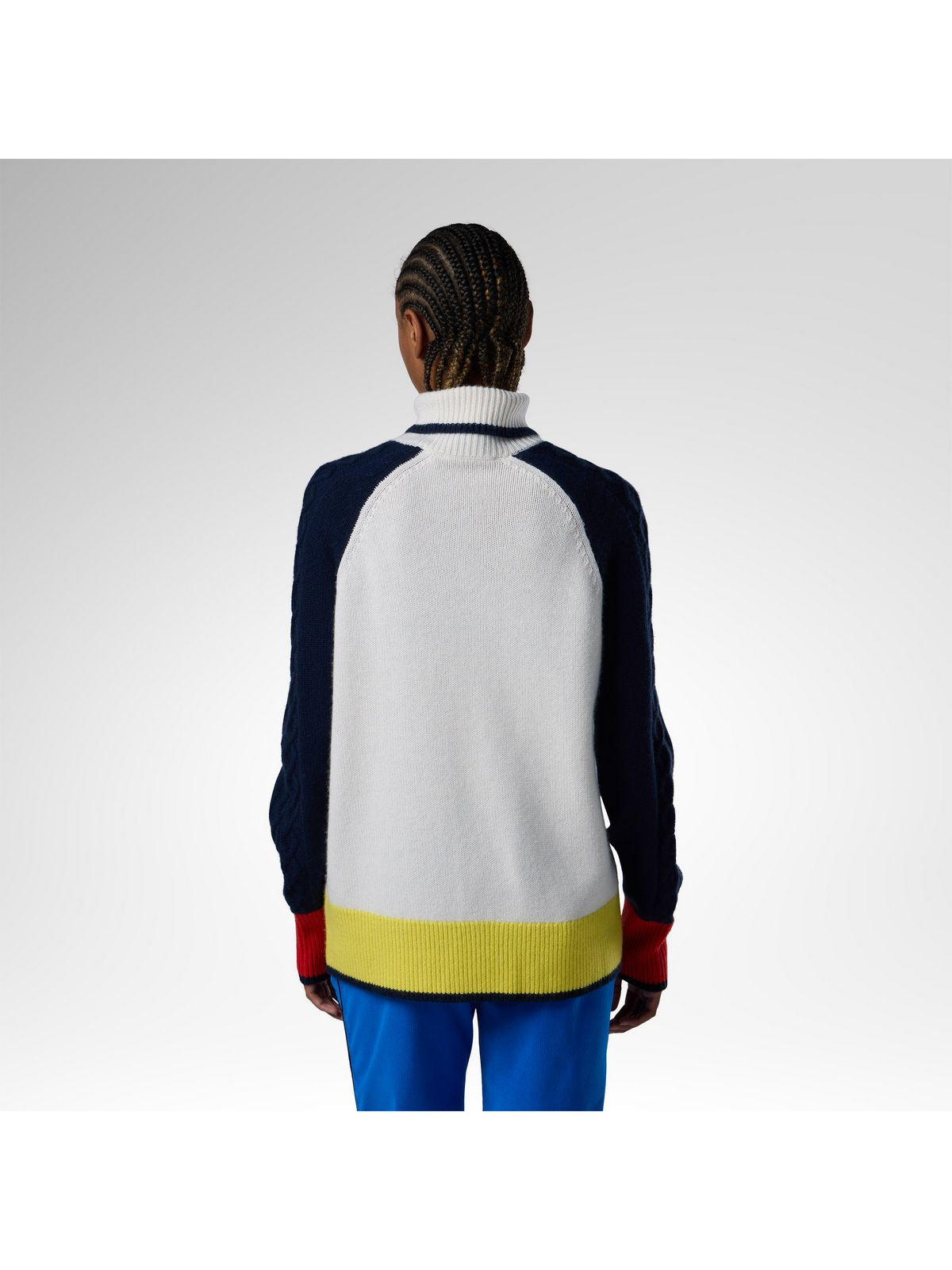 Sweter damski ROSSIGNOL W Jcc Graphic Turtle Neck Swea białe