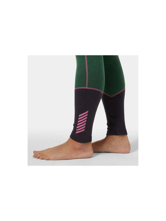 Legginsy damskie HELLY HANSEN W Lifa Merino Midweight Pant kolor zielony
