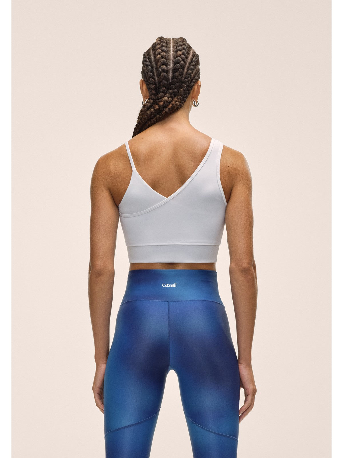 Top CASALL Asymmetry Sports Top kolor biały