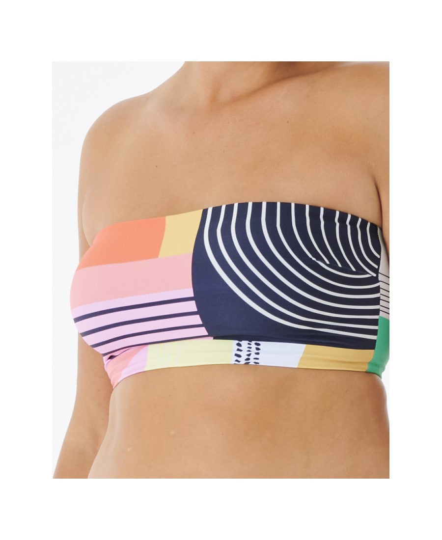 Biustonosz kąpielowy RIP CURL Day Break Long Line Bandeau multi