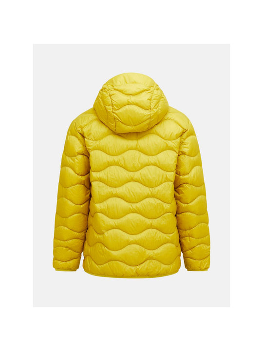 Kurtka puchowa męska PEAK PERFORMANCE M Helium Down Hood Jacket kolor żółty
