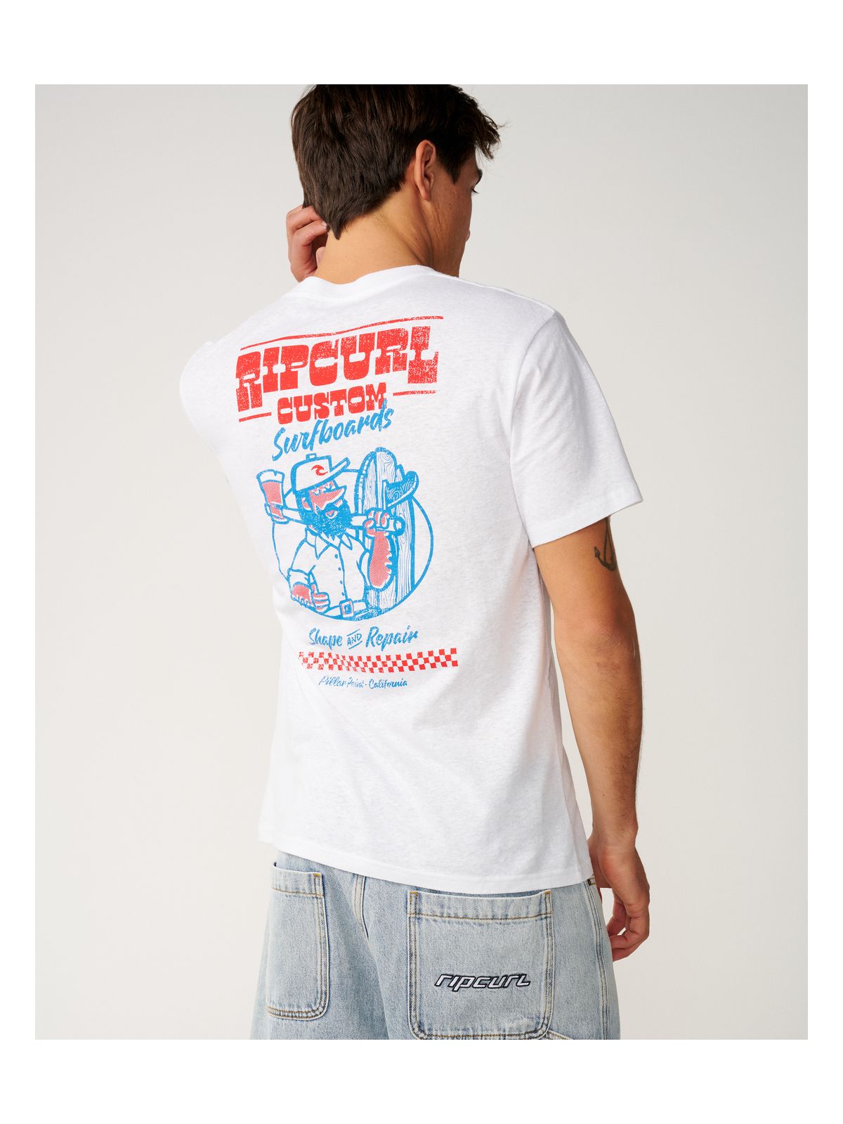 Koszulka męska RIP CURL Shaper Address Tee Update biała