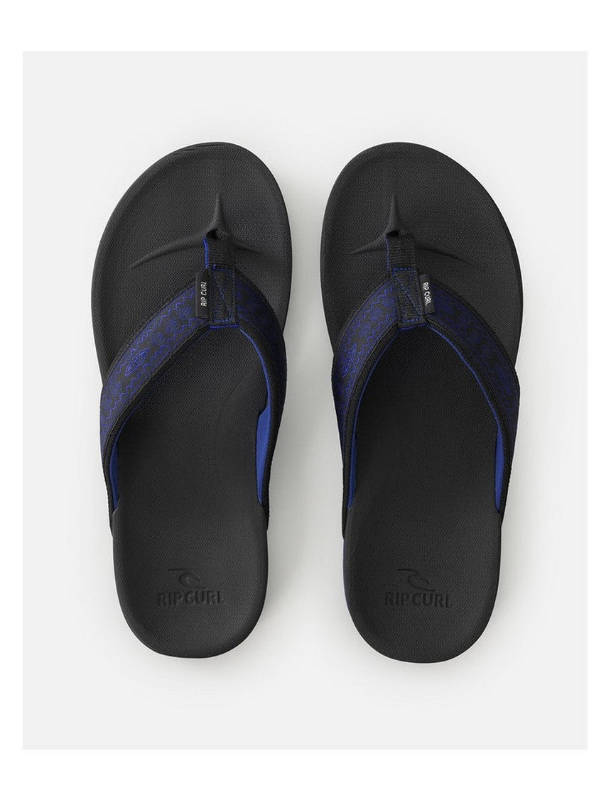 Japonki plażowe męskie RIP CURL Raw Energy Bloom Mid Open Toe czarne