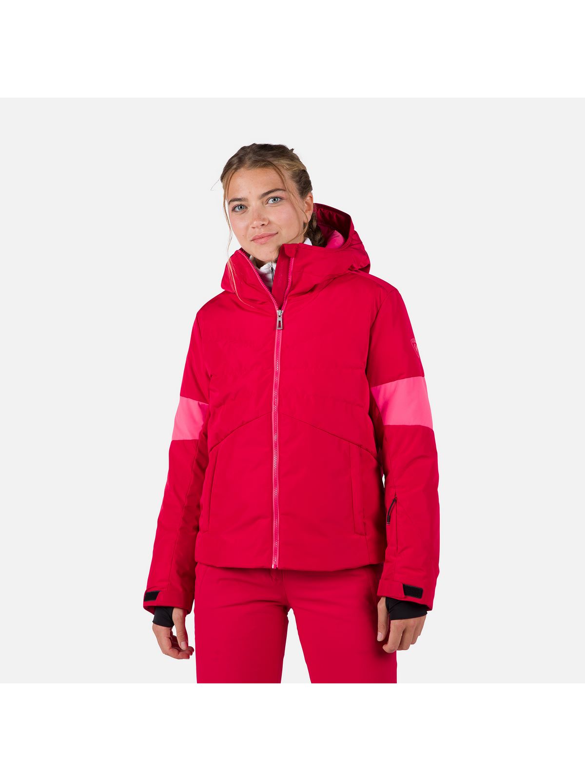 Kurtka narciarska damska Rossignol W Wispile Puffy Jkt czerwony