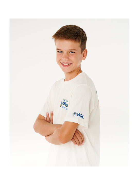 Koszulka chłopięca RIP CURL Rip Curl Pro 26 Tee - Boys biała
