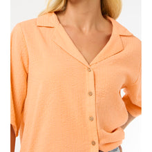 Koszula RIP CURL Cala Vadella Textured Shirt pomarańczowy
