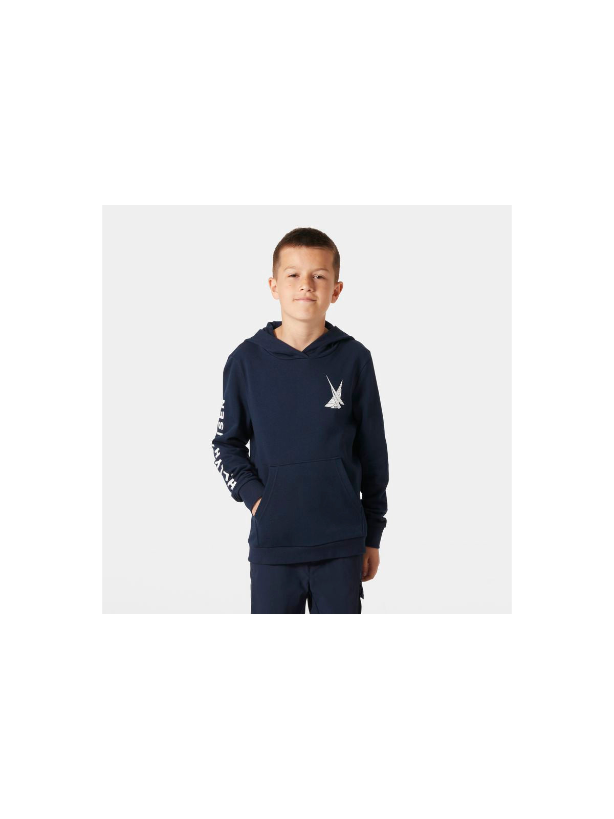 Bluza HELLY HANSEN JR HH GRAPHIC HOODIE granatowy - Adventure Sports