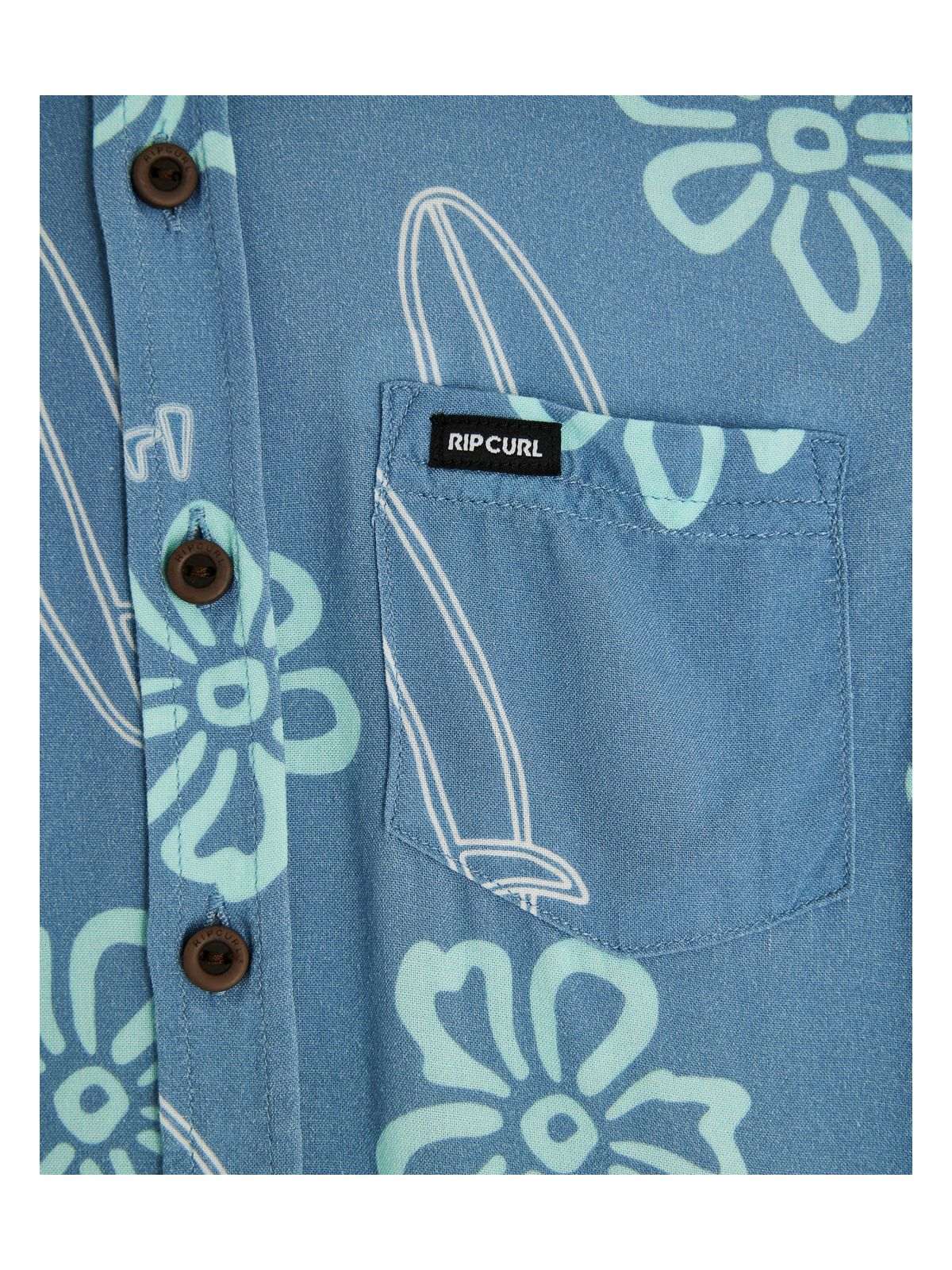 Koszula chłopięca RIP CURL Ride The Wave Shirt - Boy niebieska