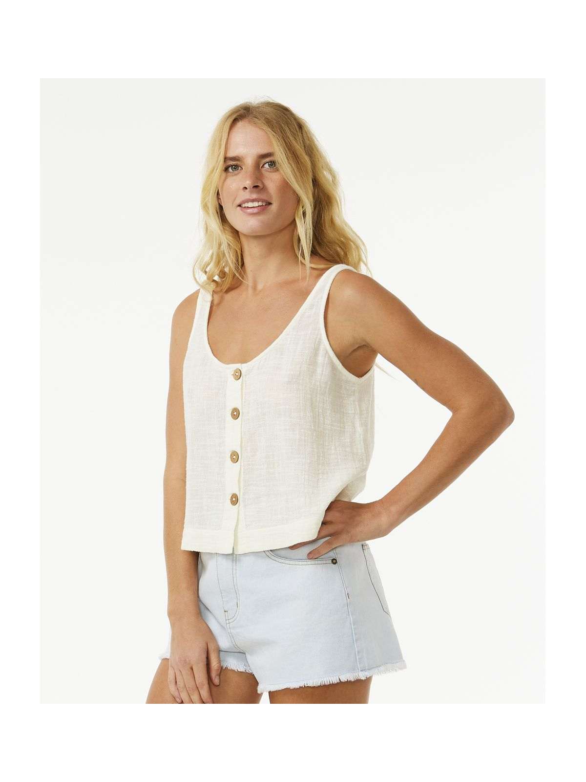 Koszulka damska RIP CURL Classic Surf Tank Ii beżowa