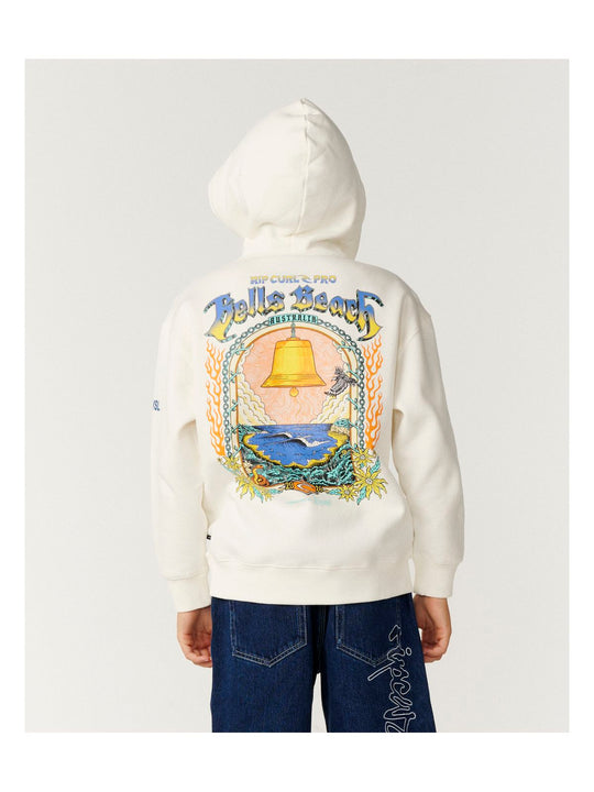Bluza chłopięca RIP CURL Rip Curl Pro Bells 26 Hood-Boy biała
