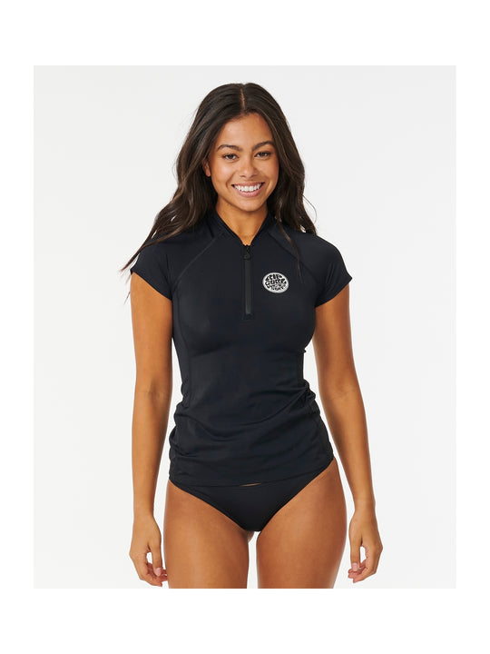 Koszulka kąpielowa damska RIP CURL Classic Surf Cap Sleeve czarna
