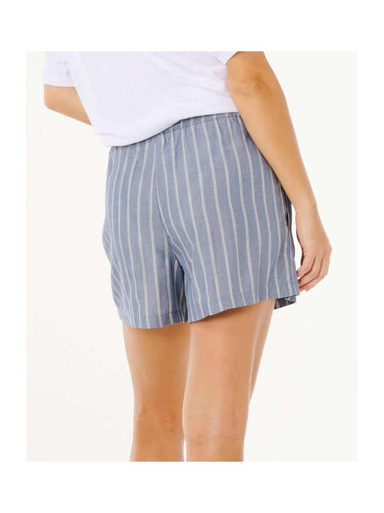Szorty damskie RIP CURL Beach Days Pinstripe Short niebieskie
