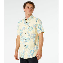 Koszula męska RIP CURL Sessions S/S Shirt żółta

