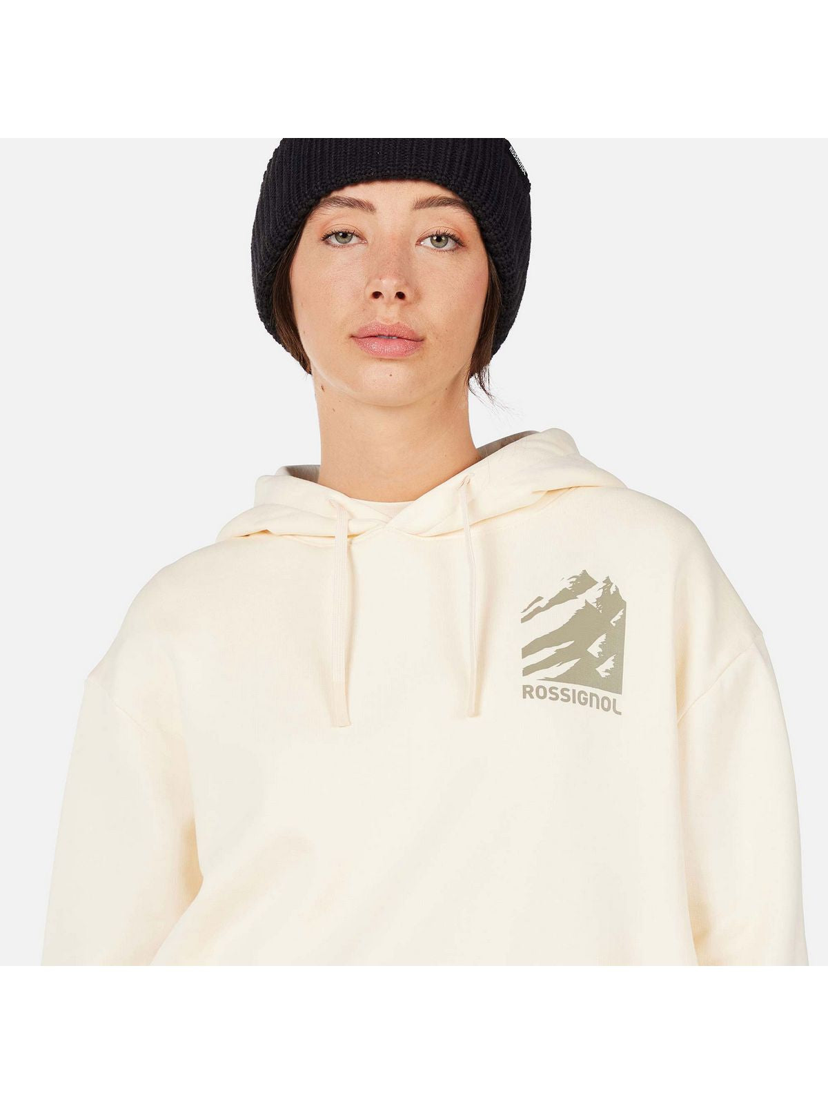 Bluza damska ROSSIGNOL W WATERFALL H RELAX SWEATSHIRT biała