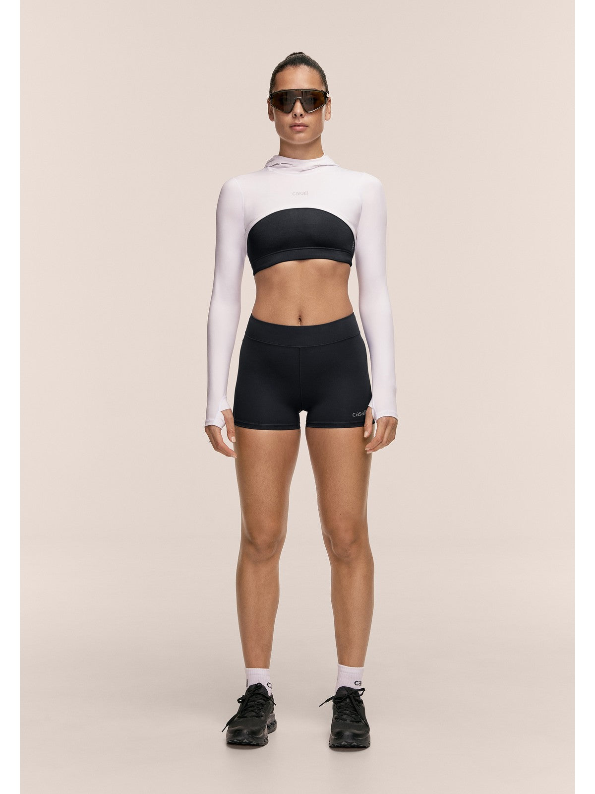 Legginsy treningowe damskie CASALL Performance Running Hot Pants kolor czarny