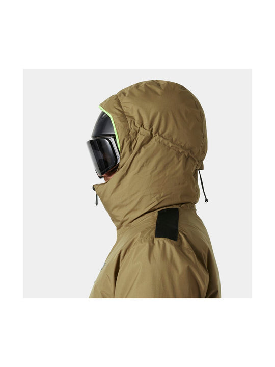 Kurtka narciarska męska HELLY HANSEN KVITFJELL RACE PUFFY JACKET brązowa
