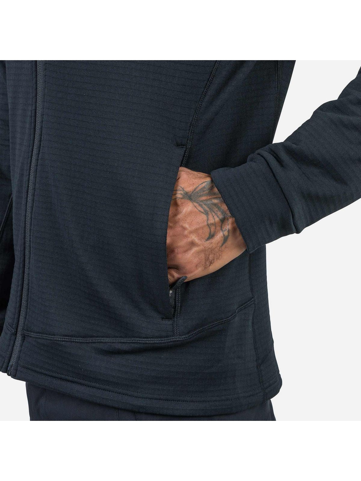 Bluza męska męska ROSSIGNOL Blackside Fleece Fz czarny