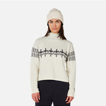 Sweter damski ROSSIGNOL W PATTERNED TN SWEATER biały

