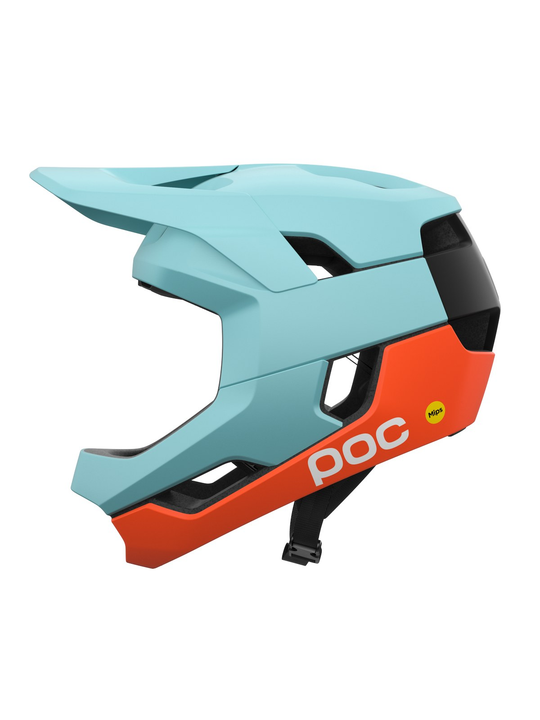 Kask rowerowy POC Otocon Race MIPS niebiesko pomarańczowy
