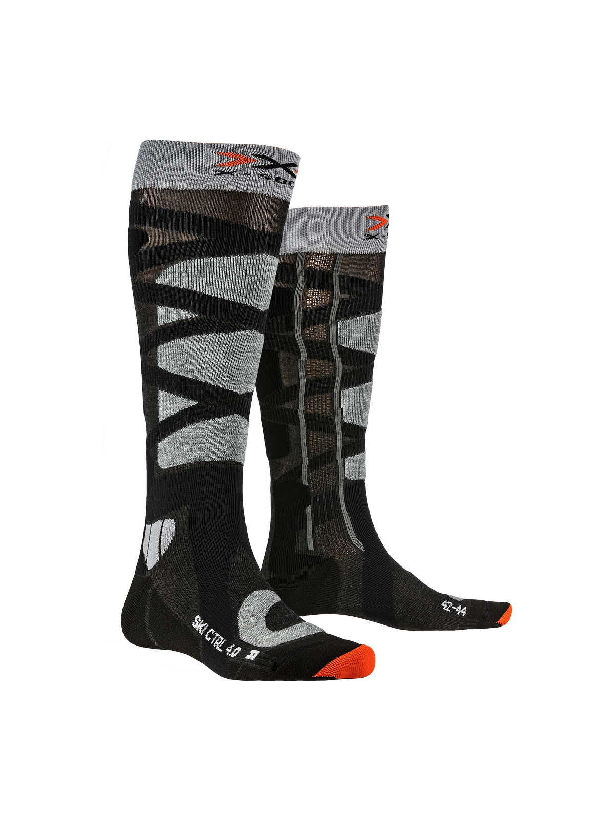 Skarpety narciarskie dziecięce X-SOCKS Ski Jr 4.0 anthracite melange / różowy