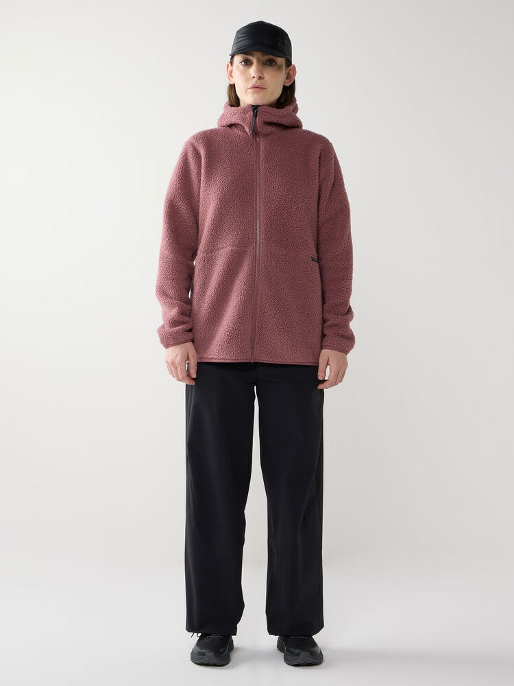 Bluza polarowa z kapturem damska HAGLÖFS Funds Pile Hood Misty Mauve