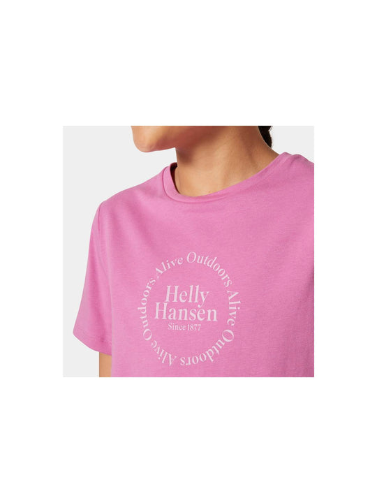 Koszulka HELLY HANSEN JR HH GRAPHIC T-SHIR różowy - Adventure Sports
