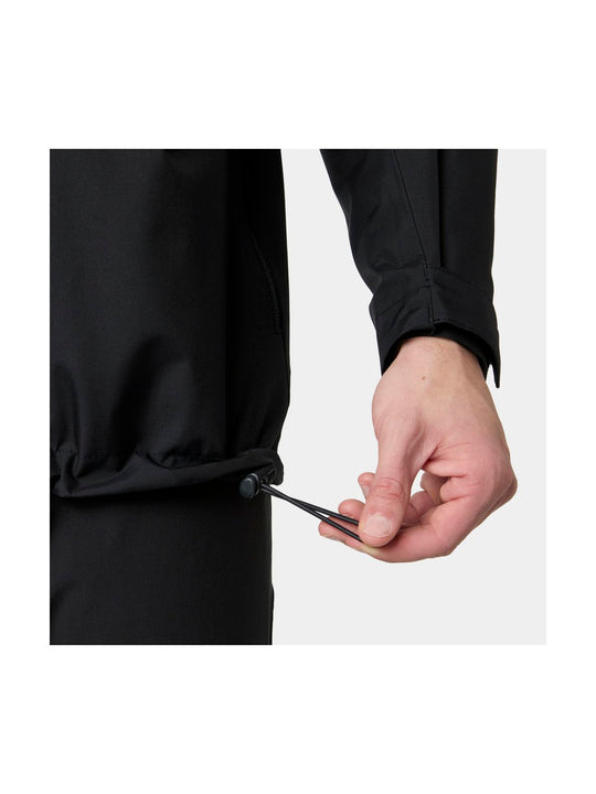 Męska kurtka Helly Hansen Crew Hooded Midlayer Jacket 2.0 czarna
