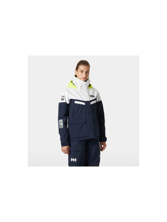 Kurtka żeglarska damska HELLY HANSEN W PIER 4.0 JACKET granatowa - Adventure Sports
