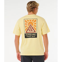 Koszulka męska RIP CURL Search Dawn Tee żółta
