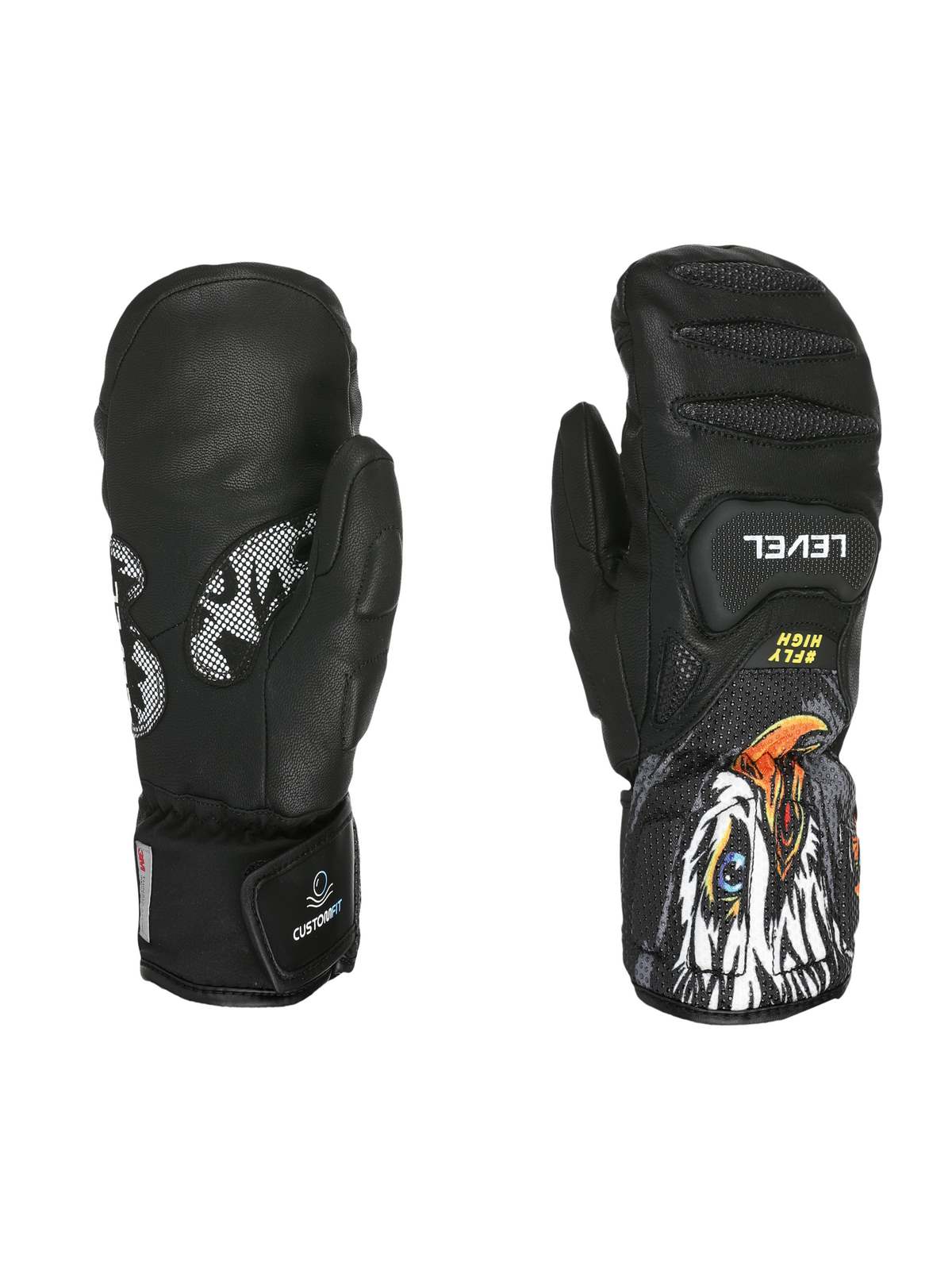 Rękawice narciarskie dziecięce LEVEL Sq Jr Cf Mitt czarny