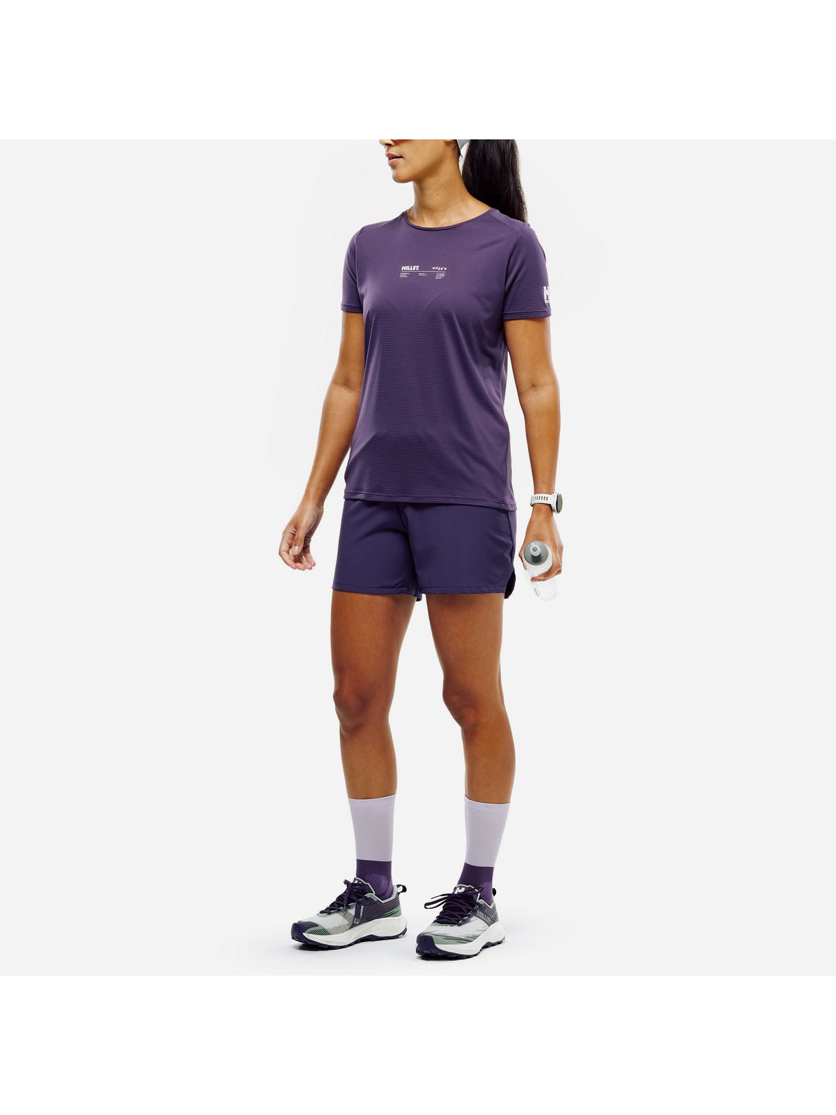 Koszulka damska MILLET Intense Essential Ts Ss W fioletowa