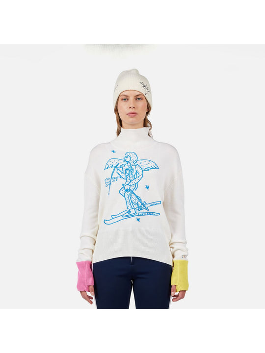 Sweter damski ROSSIGNOL W JCC LINA biały
