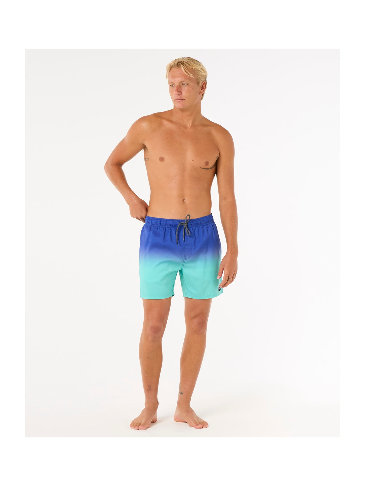 Szorty kąpielowe męskie RIP CURL Laze Fade Volley turkusowe