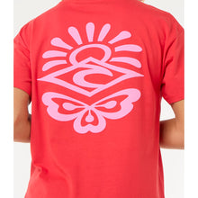 Koszulka damska RIP CURL Icons Of Surf Relaxed Tee czerwona
