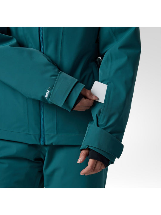Kurtka narciarska damska ROSSIGNOL W 4Ws Blackside Insulated Jack zielona
