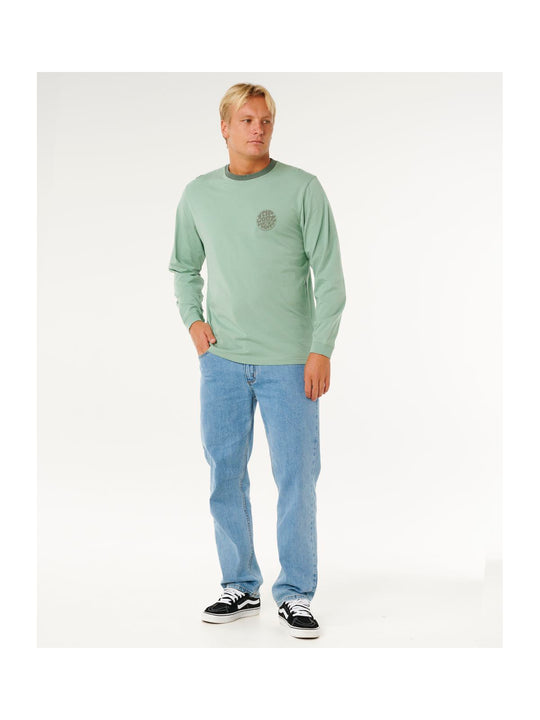 Koszulka męska RIP CURL Wetsuit Icon L/S zielona
