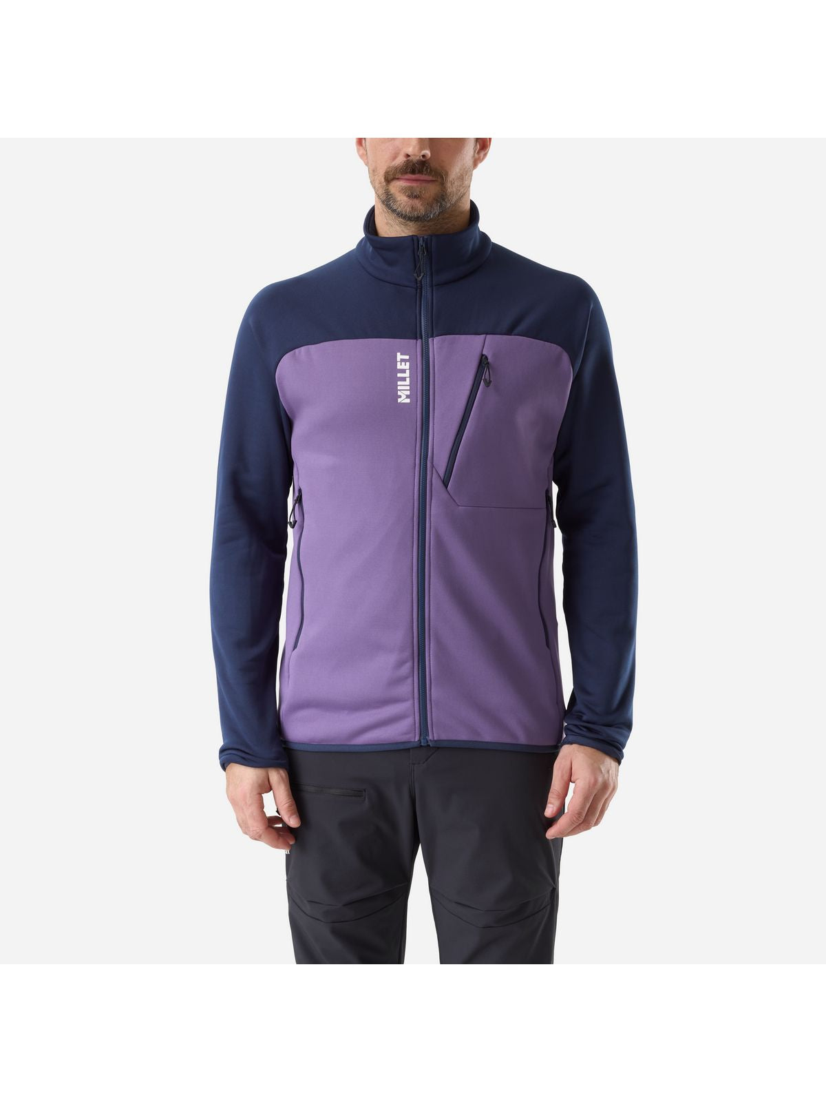 Bluza męska MILLET M Seneca Fleece Jkt M fioletowa
