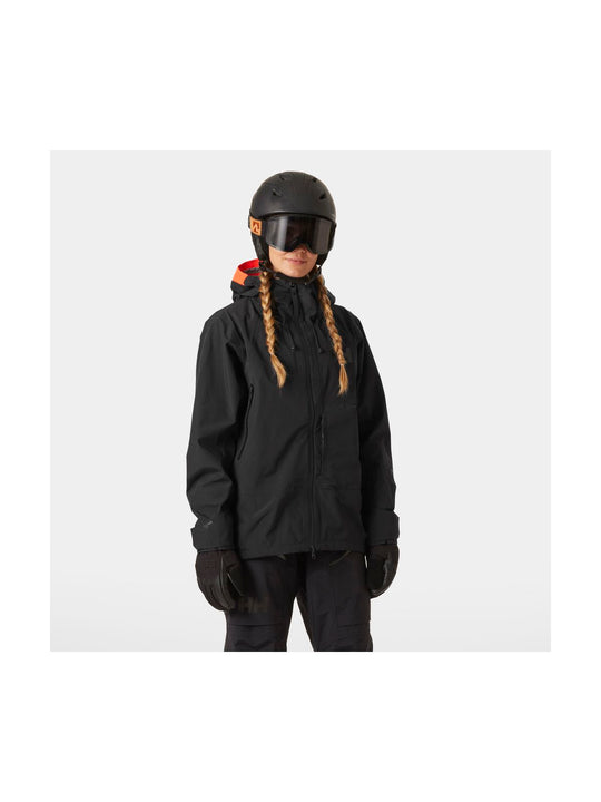 Kurtka narciarska damska HELLY HANSEN W SOGN SHELL JACKET czarna
