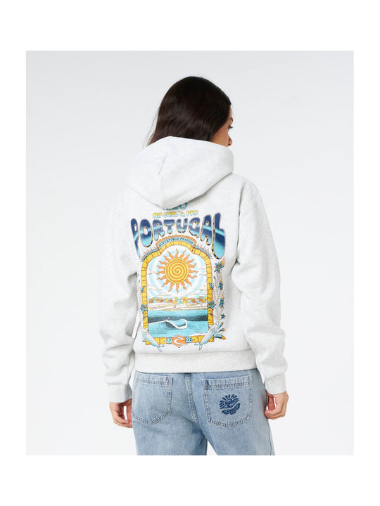 Bluza damska RIP CURL Peniche Merch Hood szara

