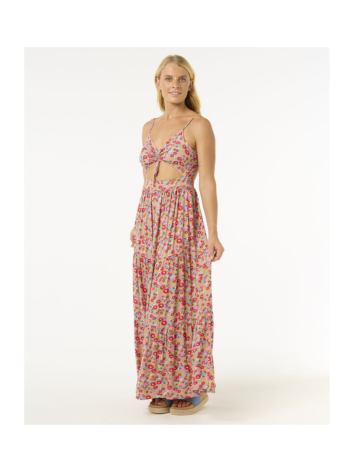 Sukienka RIP CURL Las Dalias Maxi Dress czerwona