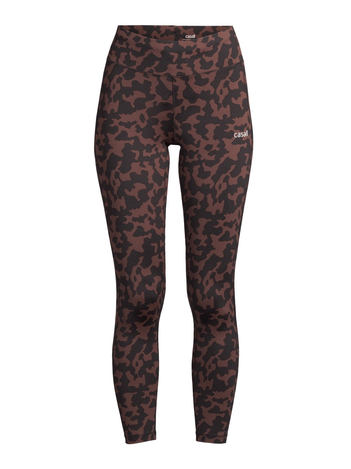 Legginsy damskie CASALL Essential Printed Tights brązowe