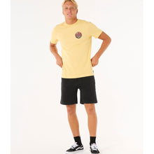 Koszulka męska RIP CURL Wettie Passage Icon Tee żółta
