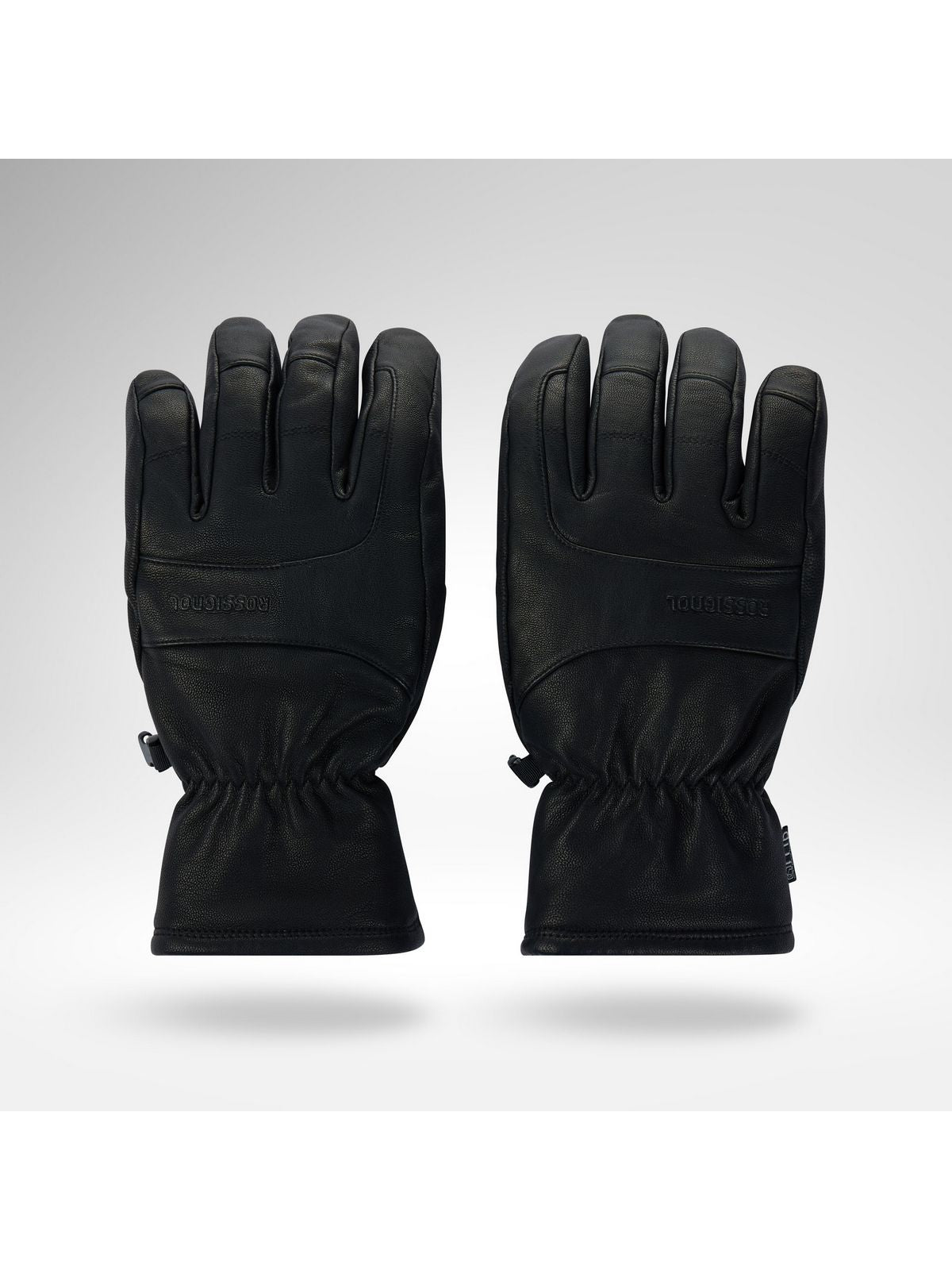 Rękawice narciarskie ROSSIGNOL Full Leather Ski Gloves R-Shel czarne