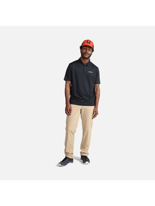 Koszulka męska polo ROSSIGNOL Lycian Polo czarny - Adventure Sports
